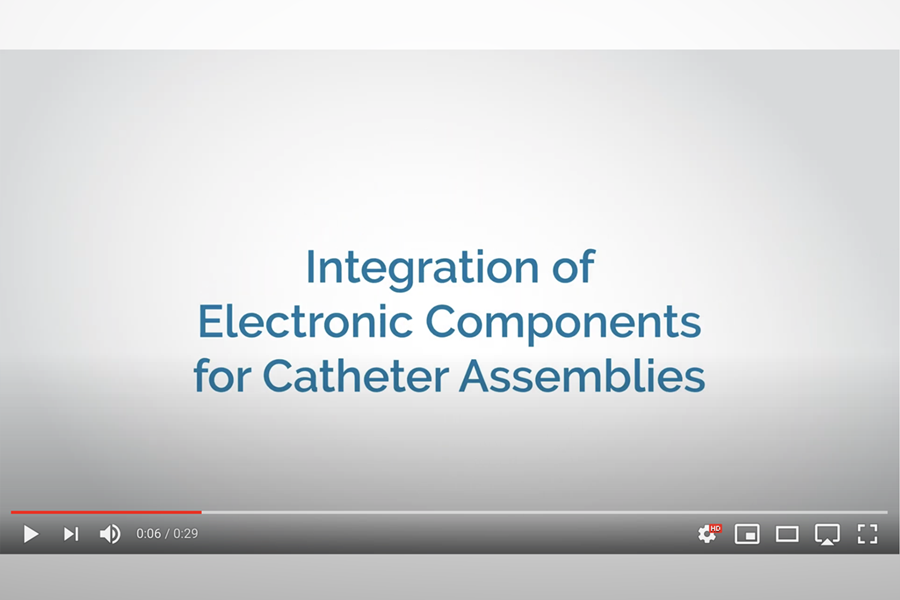 Watch this video to learn about our electronic integration for catheter assemblies